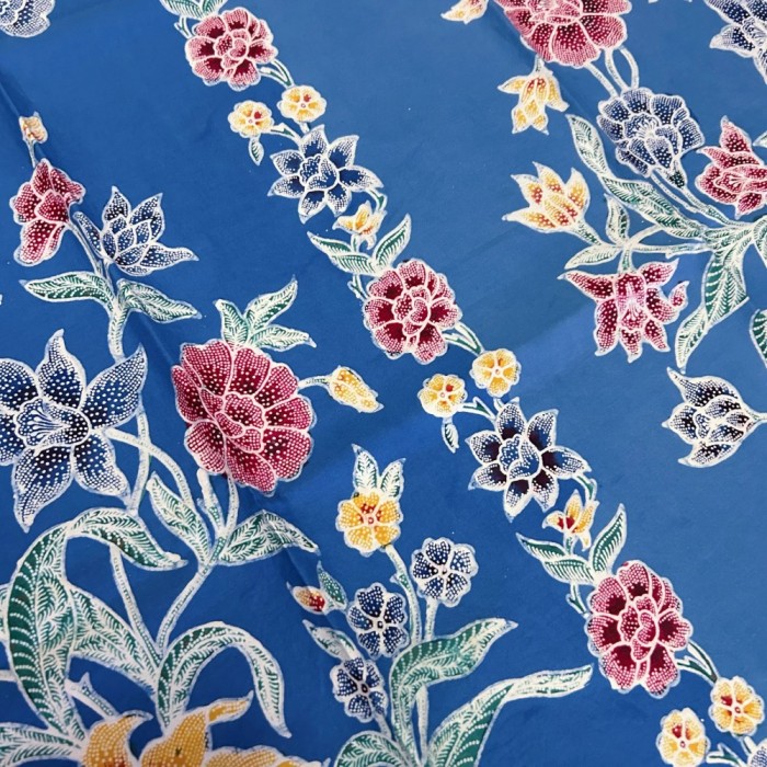 Butterflies among the Flowers Stalks - Sky Blue