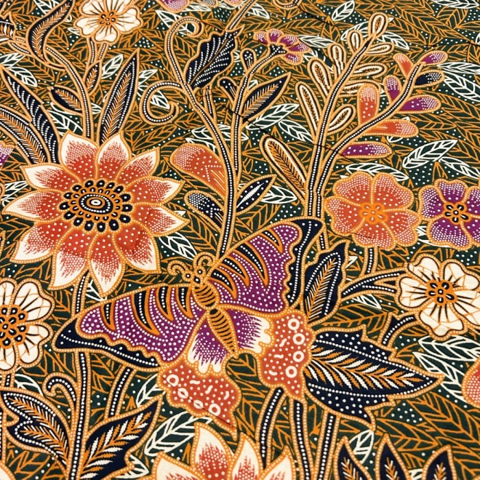 The Butterfly Flowers Panel - Green