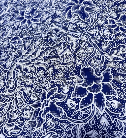 The Floral Vines Batik - Blue